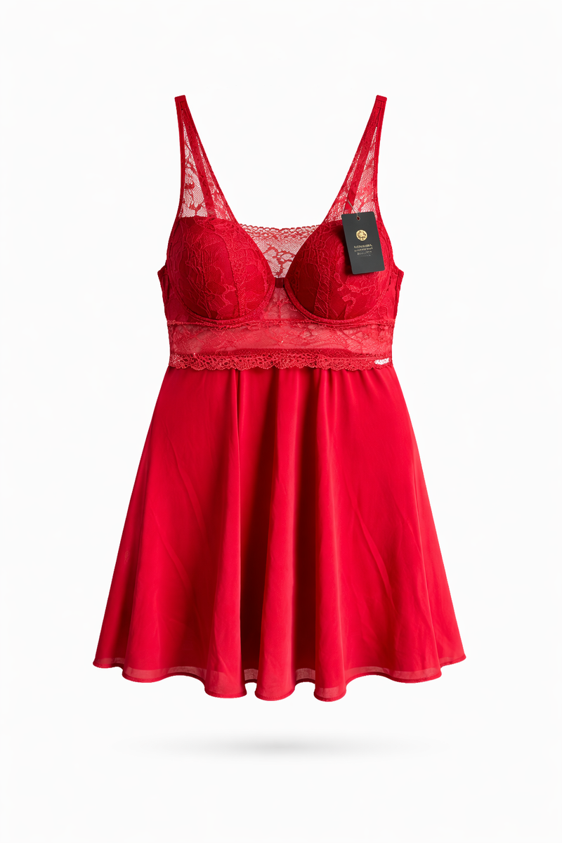 Camisola em Poliamida Vermelha
