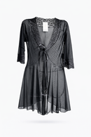 Robe em Tule Preto