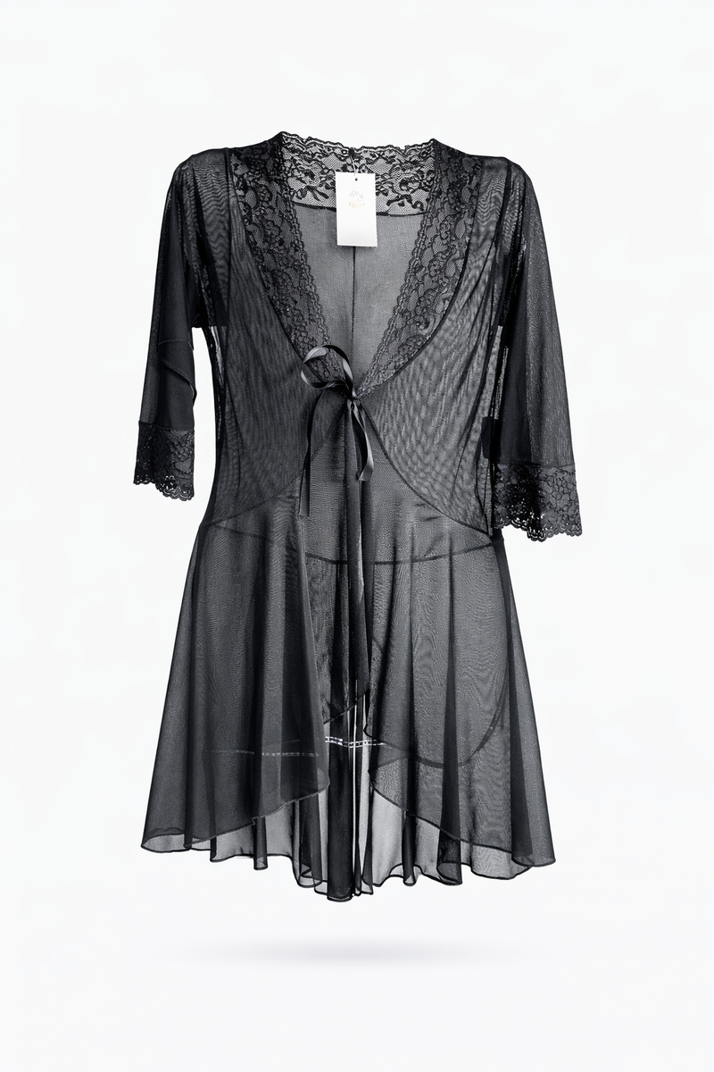 Robe em Tule Preto