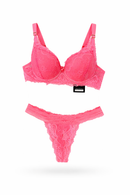 Conjunto Rendado Coral NEON