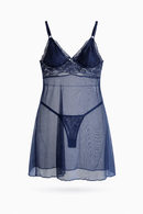 Camisola Azul com Calcinha